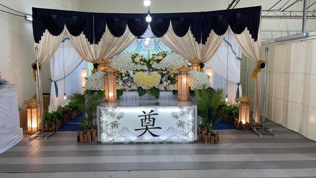 a taoist funeral setup